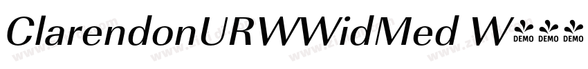 ClarendonURWWidMed W字体转换